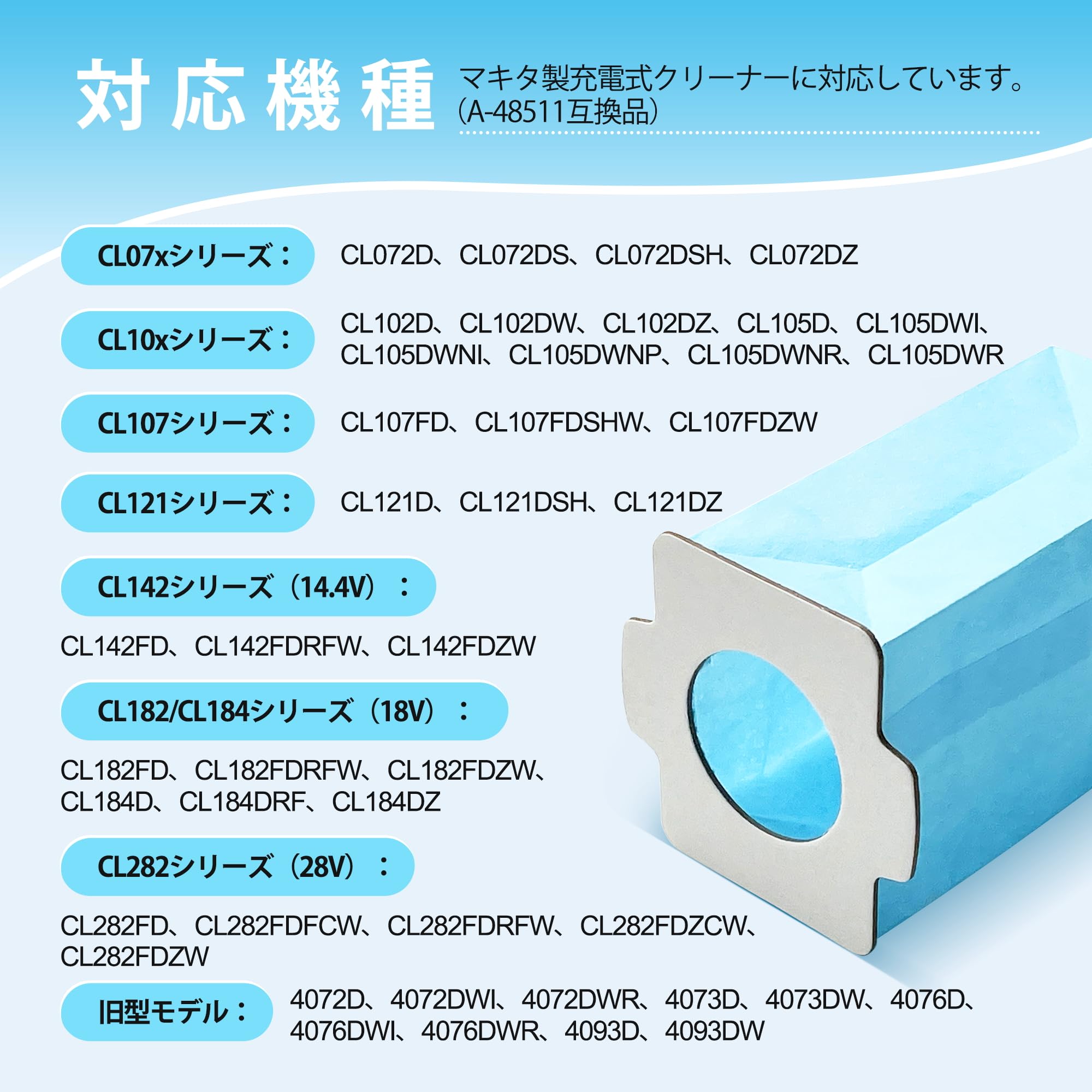 Amazon.co.jp: Klean Joy マキタ用 掃除機 紙パック フィルター 充電式